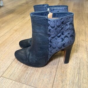 Coach black bootie